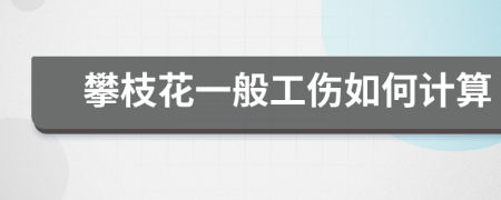 攀枝花一般工伤如何计算