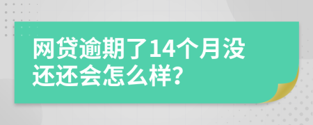 网贷逾期了14个月没还还会怎么样？