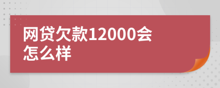 网贷欠款12000会怎么样