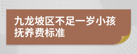 九龙坡区不足一岁小孩抚养费标准