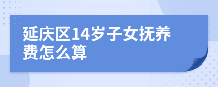 延庆区14岁子女抚养费怎么算