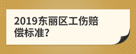 2019东丽区工伤赔偿标准？