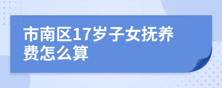 市南区17岁子女抚养费怎么算