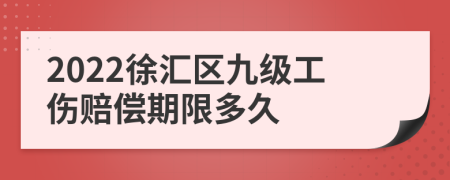 2022徐汇区九级工伤赔偿期限多久