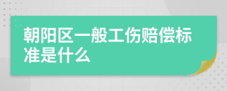 朝阳区一般工伤赔偿标准是什么