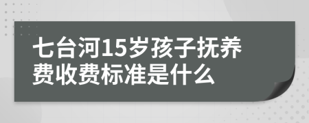 七台河15岁孩子抚养费收费标准是什么