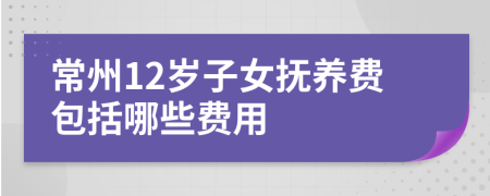 常州12岁子女抚养费包括哪些费用