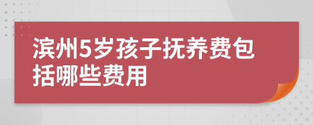 滨州5岁孩子抚养费包括哪些费用