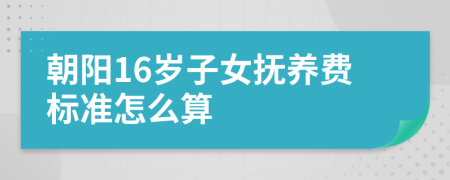 朝阳16岁子女抚养费标准怎么算