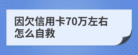 因欠信用卡70万左右怎么自救