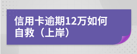 信用卡逾期12万如何自救（上岸）