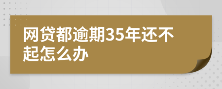 网贷都逾期35年还不起怎么办