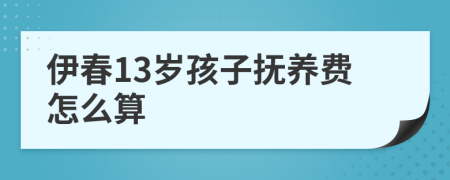 伊春13岁孩子抚养费怎么算