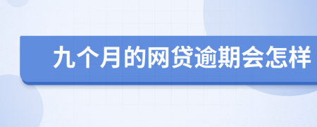 九个月的网贷逾期会怎样