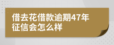 借去花借款逾期47年征信会怎么样