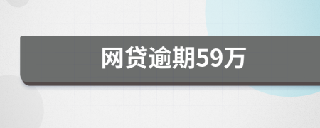 网贷逾期59万