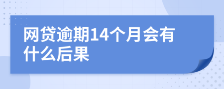 网贷逾期14个月会有什么后果