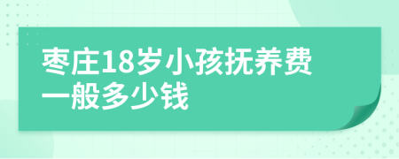 枣庄18岁小孩抚养费一般多少钱