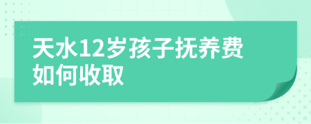 天水12岁孩子抚养费如何收取