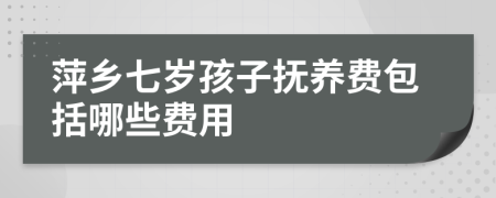 萍乡七岁孩子抚养费包括哪些费用