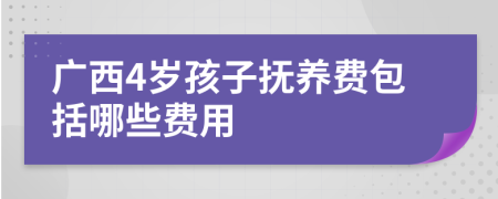 广西4岁孩子抚养费包括哪些费用