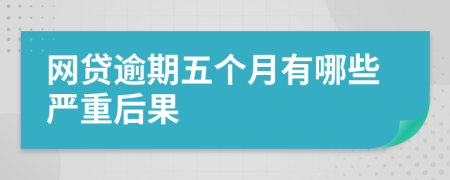 网贷逾期五个月有哪些严重后果