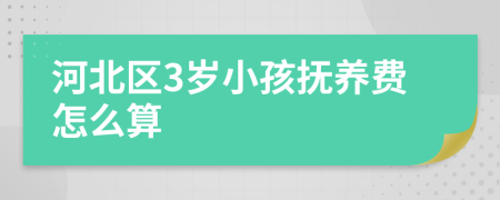 河北区3岁小孩抚养费怎么算