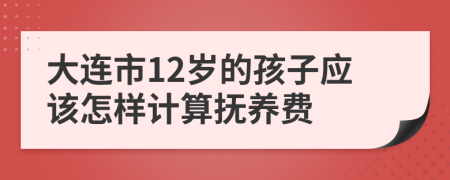 大连市12岁的孩子应该怎样计算抚养费