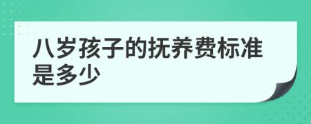 八岁孩子的抚养费标准是多少