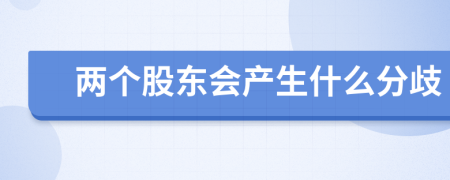 两个股东会产生什么分歧
