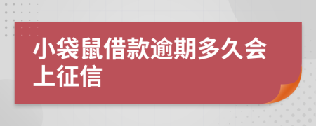 小袋鼠借款逾期多久会上征信