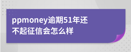 ppmoney逾期51年还不起征信会怎么样