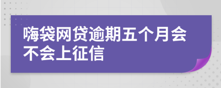 嗨袋网贷逾期五个月会不会上征信