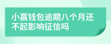 小赢钱包逾期八个月还不起影响征信吗