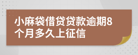 小麻袋借贷贷款逾期8个月多久上征信