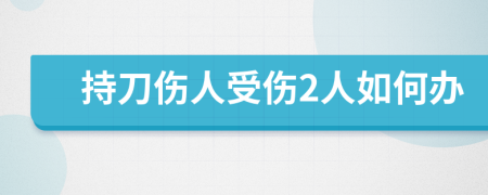 持刀伤人受伤2人如何办