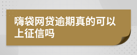 嗨袋网贷逾期真的可以上征信吗