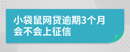 小袋鼠网贷逾期3个月会不会上征信