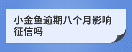 小金鱼逾期八个月影响征信吗