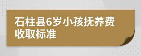 石柱县6岁小孩抚养费收取标准