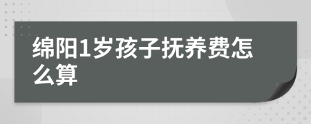 绵阳1岁孩子抚养费怎么算