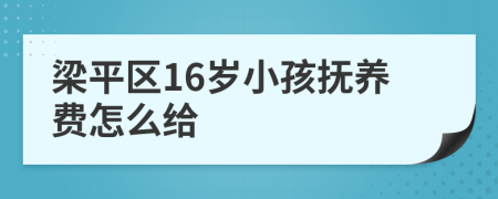 梁平区16岁小孩抚养费怎么给