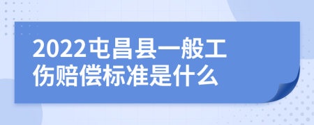 2022屯昌县一般工伤赔偿标准是什么