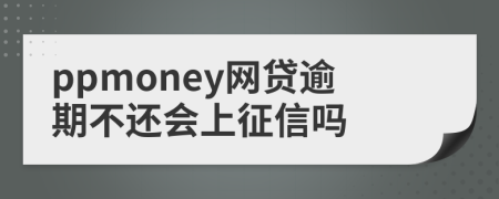 ppmoney网贷逾期不还会上征信吗