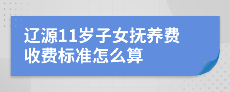 辽源11岁子女抚养费收费标准怎么算