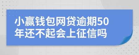 小赢钱包网贷逾期50年还不起会上征信吗