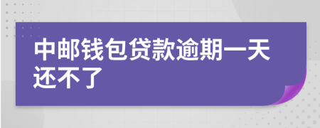 中邮钱包贷款逾期一天还不了