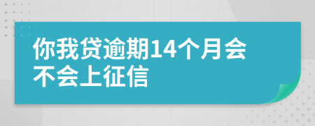 你我贷逾期14个月会不会上征信