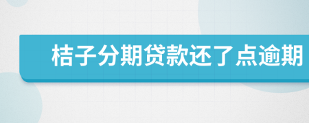 桔子分期贷款还了点逾期