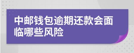 中邮钱包逾期还款会面临哪些风险